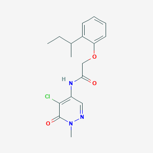 2-(2-butan-2-ylphenoxy)-N-(5-chloro-1-methyl-6-oxopyridazin-4-yl)acetamide