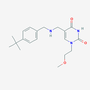 5-[[(4-Tert-butylphenyl)methylamino]methyl]-1-(2-methoxyethyl)pyrimidine-2,4-dione