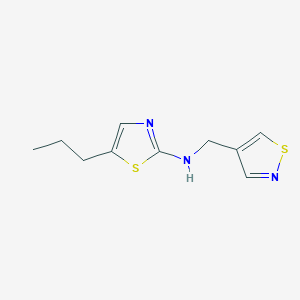 5-propyl-N-(1,2-thiazol-4-ylmethyl)-1,3-thiazol-2-amine