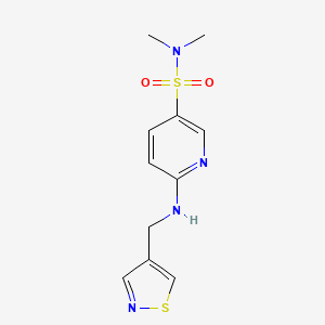 N,N-dimethyl-6-(1,2-thiazol-4-ylmethylamino)pyridine-3-sulfonamide