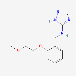 N-[[2-(2-methoxyethoxy)phenyl]methyl]-1H-1,2,4-triazol-5-amine