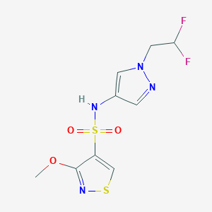 N-[1-(2,2-difluoroethyl)pyrazol-4-yl]-3-methoxy-1,2-thiazole-4-sulfonamide