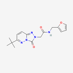 2-(6-tert-butyl-3-oxo-[1,2,4]triazolo[4,3-b]pyridazin-2-yl)-N-(furan-2-ylmethyl)acetamide