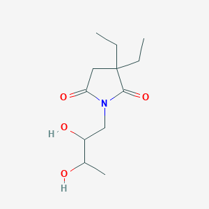 1-(2,3-Dihydroxybutyl)-3,3-diethylpyrrolidine-2,5-dione