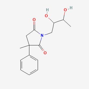 1-(2,3-Dihydroxybutyl)-3-methyl-3-phenylpyrrolidine-2,5-dione