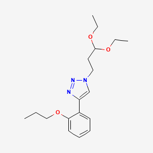 1-(3,3-Diethoxypropyl)-4-(2-propoxyphenyl)triazole