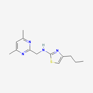 N-[(4,6-dimethylpyrimidin-2-yl)methyl]-4-propyl-1,3-thiazol-2-amine