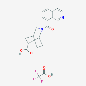 2-(Isoquinoline-8-carbonyl)-2-azabicyclo[2.2.2]octane-6-carboxylic acid;2,2,2-trifluoroacetic acid