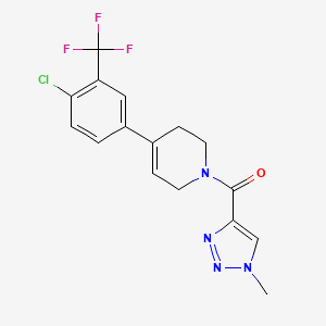 [4-[4-chloro-3-(trifluoromethyl)phenyl]-3,6-dihydro-2H-pyridin-1-yl]-(1-methyltriazol-4-yl)methanone