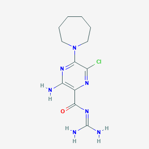 molecular formula C12H18ClN7O B073147 5-(N,N-六亚甲基)氨氯利 CAS No. 1428-95-1