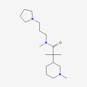 N,2-dimethyl-2-(1-methylpiperidin-3-yl)-N-(3-pyrrolidin-1-ylpropyl)propanamide