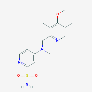 4-[(4-Methoxy-3,5-dimethylpyridin-2-yl)methyl-methylamino]pyridine-2-sulfonamide