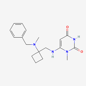 6-[[1-[Benzyl(methyl)amino]cyclobutyl]methylamino]-1-methylpyrimidine-2,4-dione