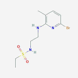 N-[2-[(6-bromo-3-methylpyridin-2-yl)amino]ethyl]ethanesulfonamide