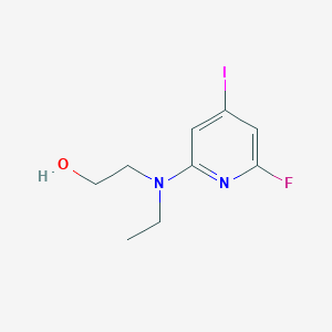 2-[Ethyl-(6-fluoro-4-iodopyridin-2-yl)amino]ethanol