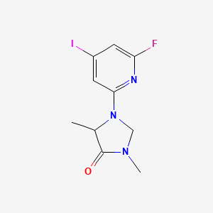 1-(6-Fluoro-4-iodopyridin-2-yl)-3,5-dimethylimidazolidin-4-one