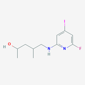 5-[(6-Fluoro-4-iodopyridin-2-yl)amino]-4-methylpentan-2-ol