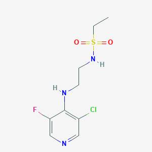 N-[2-[(3-chloro-5-fluoropyridin-4-yl)amino]ethyl]ethanesulfonamide