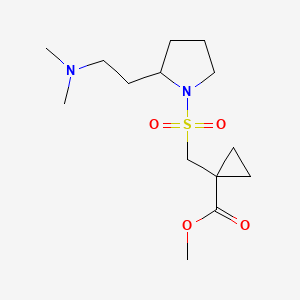 Methyl 1-[[2-[2-(dimethylamino)ethyl]pyrrolidin-1-yl]sulfonylmethyl]cyclopropane-1-carboxylate