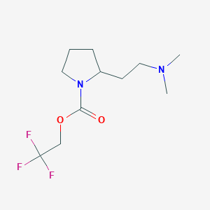 2,2,2-Trifluoroethyl 2-[2-(dimethylamino)ethyl]pyrrolidine-1-carboxylate