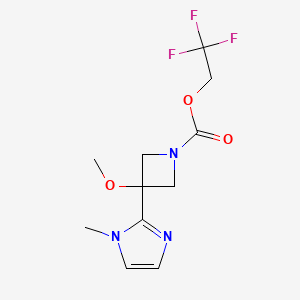 2,2,2-Trifluoroethyl 3-methoxy-3-(1-methylimidazol-2-yl)azetidine-1-carboxylate