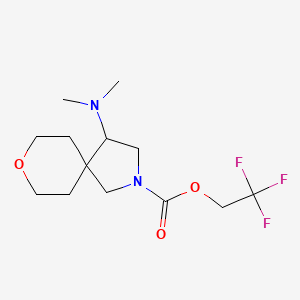 2,2,2-Trifluoroethyl 4-(dimethylamino)-8-oxa-2-azaspiro[4.5]decane-2-carboxylate