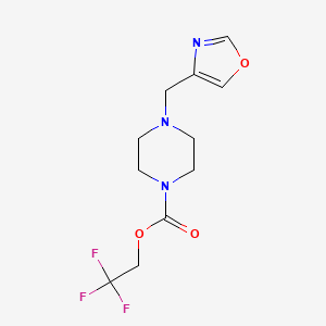 2,2,2-Trifluoroethyl 4-(1,3-oxazol-4-ylmethyl)piperazine-1-carboxylate