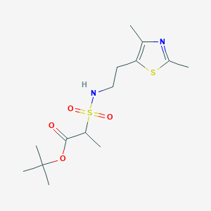 Tert-butyl 2-[2-(2,4-dimethyl-1,3-thiazol-5-yl)ethylsulfamoyl]propanoate