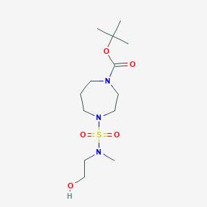 Tert-butyl 4-[2-hydroxyethyl(methyl)sulfamoyl]-1,4-diazepane-1-carboxylate