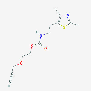 2-prop-2-ynoxyethyl N-[2-(2,4-dimethyl-1,3-thiazol-5-yl)ethyl]carbamate