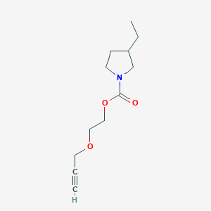 2-Prop-2-ynoxyethyl 3-ethylpyrrolidine-1-carboxylate