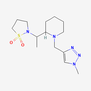 2-[1-[1-[(1-Methyltriazol-4-yl)methyl]piperidin-2-yl]ethyl]-1,2-thiazolidine 1,1-dioxide