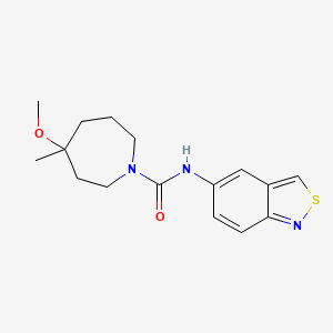 N-(2,1-benzothiazol-5-yl)-4-methoxy-4-methylazepane-1-carboxamide