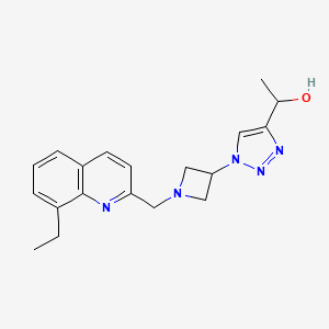 1-[1-[1-[(8-Ethylquinolin-2-yl)methyl]azetidin-3-yl]triazol-4-yl]ethanol