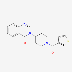 3-[1-(Thiophene-3-carbonyl)piperidin-4-yl]quinazolin-4-one