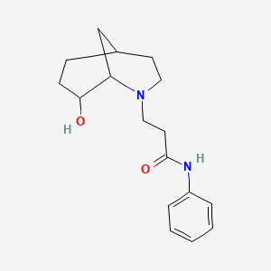 3-(8-hydroxy-2-azabicyclo[3.3.1]nonan-2-yl)-N-phenylpropanamide