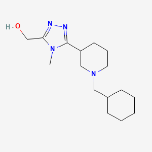 [5-[1-(Cyclohexylmethyl)piperidin-3-yl]-4-methyl-1,2,4-triazol-3-yl]methanol