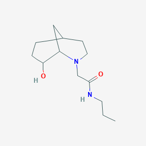 2-(8-hydroxy-2-azabicyclo[3.3.1]nonan-2-yl)-N-propylacetamide