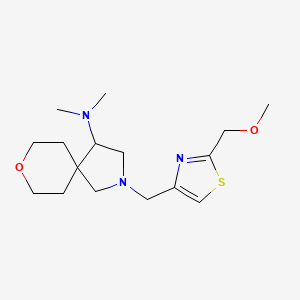 2-[[2-(methoxymethyl)-1,3-thiazol-4-yl]methyl]-N,N-dimethyl-8-oxa-2-azaspiro[4.5]decan-4-amine