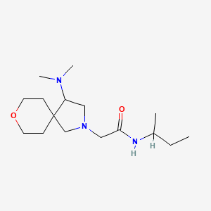 N-butan-2-yl-2-[4-(dimethylamino)-8-oxa-2-azaspiro[4.5]decan-2-yl]acetamide