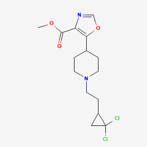 Methyl 5-[1-[2-(2,2-dichlorocyclopropyl)ethyl]piperidin-4-yl]-1,3-oxazole-4-carboxylate