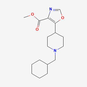 Methyl 5-[1-(cyclohexylmethyl)piperidin-4-yl]-1,3-oxazole-4-carboxylate