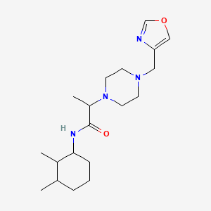 N-(2,3-dimethylcyclohexyl)-2-[4-(1,3-oxazol-4-ylmethyl)piperazin-1-yl]propanamide