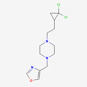 4-[[4-[2-(2,2-Dichlorocyclopropyl)ethyl]piperazin-1-yl]methyl]-1,3-oxazole