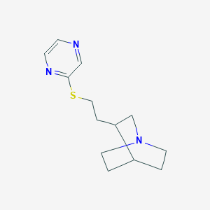 3-(2-Pyrazin-2-ylsulfanylethyl)-1-azabicyclo[2.2.2]octane