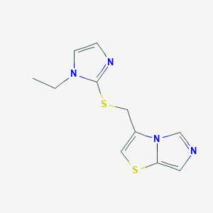 3-[(1-Ethylimidazol-2-yl)sulfanylmethyl]imidazo[5,1-b][1,3]thiazole