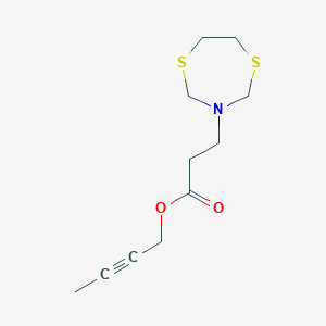 But-2-ynyl 3-(1,5,3-dithiazepan-3-yl)propanoate