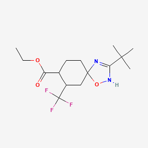 Ethyl 3-tert-butyl-7-(trifluoromethyl)-1-oxa-2,4-diazaspiro[4.5]dec-3-ene-8-carboxylate