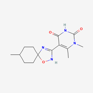 1,6-Dimethyl-5-(8-methyl-1-oxa-2,4-diazaspiro[4.5]dec-3-en-3-yl)pyrimidine-2,4-dione