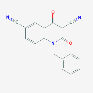 1-Benzyl-2,4-dioxoquinoline-3,6-dicarbonitrile